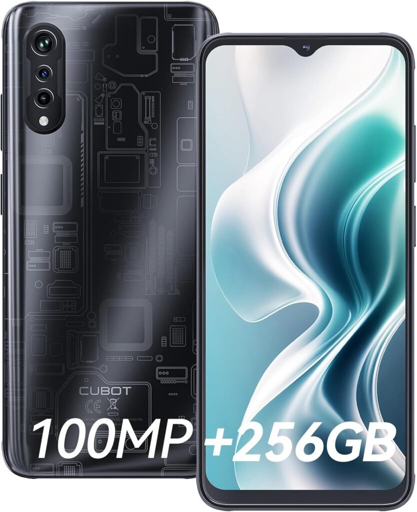 CUBOT X70 Unlocked Phones(24G+256G),Android 13 Smartphone,100MP+32MP Main/Front Camera,6.58 HD Display Cell Phone,8-core Processor 5200mAh Battery Mobile Phones,Dual SIM/NFC/Fingerprint