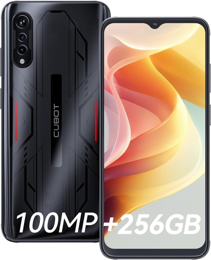 CUBOT X70 Unlocked Phones(24G+256G),Android 13 Smartphone,100MP+32MP Main/Front Camera,6.58 HD Display Cell Phone,8-core Processor 5200mAh Battery Mobile Phones,Dual SIM/NFC/Fingerprint